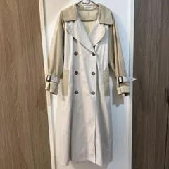 LATO CALLE トレンチコート ベージュ ホワイト ダブルブレスト