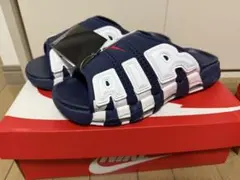 希少カラー赤黒 新品未使用 NIKE モアテン スライド サンダル 26センチ