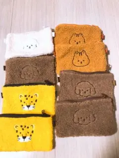 mill and moi もふもふポーシェット ポーチ 8個セット