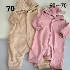 ベビー アウター ロンパース 2点セット 70 60-70