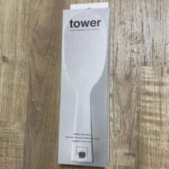 tower 立って置ける　しゃもじ　タワー　スリム　ホワイトのサムネイル