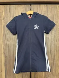 BABY DOLL フード付きネイビー パーカー　ワンピース