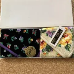 フェイラー レイクアルスター ハンカチ 花柄 シェニ－ル織 2枚セット