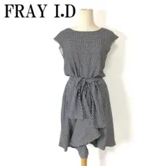 フレイアイディー ノースリーブワンピース 黒 白 ポリエステル 1 B3513