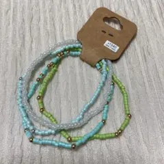 アクセサリー追加購入100円引き　ビーズブレスレット　4本セット　Mのサムネイル
