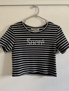 ROYAL PARTY ボーダー パールロゴ Tシャツ