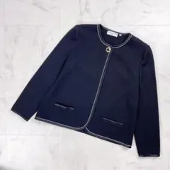 MASCAGNI DUE MILANO ニットジャケット 黒 44 *GD385