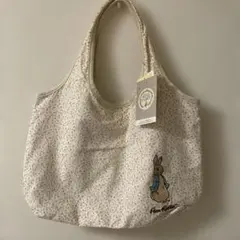 ピーターラビット 花柄トートバッグ　リバーシブル