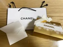CHANEL 冬ギフト　BOX ショッパー　紙袋 シャネル　メッセージカード
