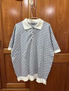 Dior ディオール ロゴポロシャツ 半袖 グレー/アイボリー 新品同様