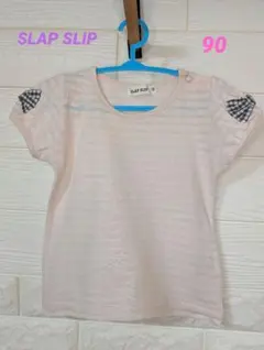 SLAP SLIP ピンク ストライプ Tシャツのサムネイル