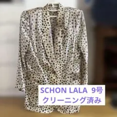 SCHON LALAドット柄 テーラードジャケット　9号のサムネイル