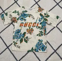 GUCCI フローラルプリント ロゴ Tシャツのサムネイル