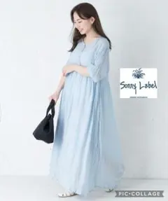 アーバンリサーチ　URBANRESEARCH スリーブ ピンタック ワンピース