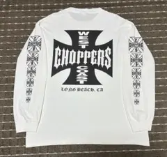 XL 90s west coast choppers アイアンクロス ロンT 白