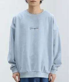 BEAMSトレーナー スウェット 裏起毛 フェイクスエード クルーネック メンズ