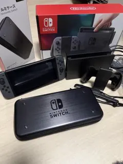 Switch 本体セットグレー（付属品完備）＋HORI製アルミケース付
