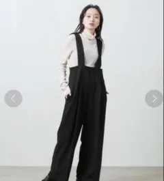MARW UNITED ARROWS ジャージーサロペットパンツ ブラック　38