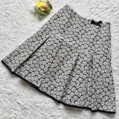 極美品 25年♡エムズグレイシー プリーツスカート デイジー ジャガード 40のサムネイル