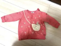 ミキハウス ピンク トレーナー 80サイズ