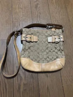 希少 coach ショルダーバッグ swag drip シグネーチャー ブラック