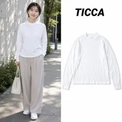 【即日発送】TICCA モックネックプルオーバー 長袖Tシャツ ハイネックのサムネイル