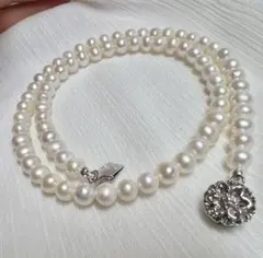 A 6506 本真珠　ネックレス　本物　淡水　真珠　ベビーパール　冠婚葬祭