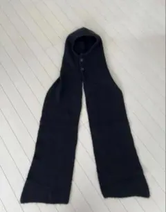 ZARA 黒 フード付きマフラーのサムネイル