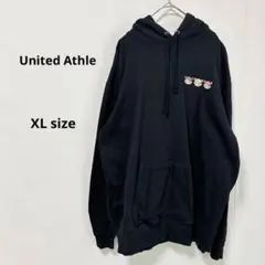 United Athle ユナイテッドアスレ　パーカー　XL ブラック　フードのサムネイル