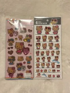 キラキララインストーンシール　日焼けキティ　サンリオ　ボンドロ うるちゅる