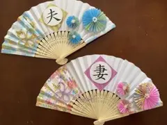 【扇子プロップス③】 結婚式　和装前撮り　赤い糸・ガーランド