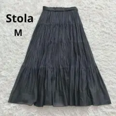 ストラ Stola. ティアード プリーツスカート チャコールグレー 38 Mのサムネイル