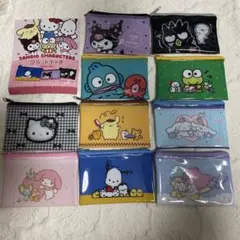 【匿名配送】コンプリート　サンリオキャラクターズ　フラットポーチ　まとめ売り