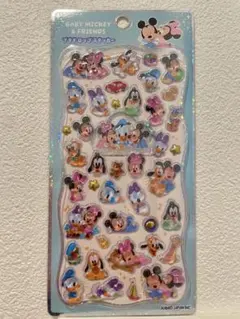 【正規品】プチドロップステッカー ディズニー ベビー　ミッキー＆フレンズ