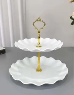 ケーキスタンド 白