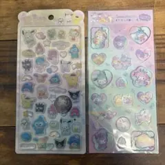 うるちゅるポップシール　サンリオ　すりガラス風シール