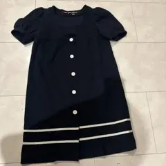 MARY QUANT LONDON 半袖ワンピース 38 ネイビーのサムネイル
