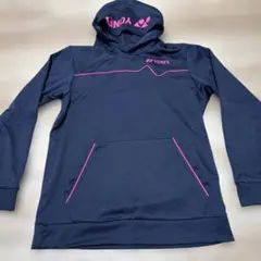 美品 ヨネックス YONEX ユニ パーカー 31056 Lサイズ ネイビー
