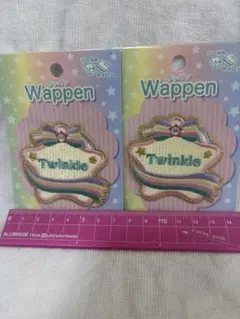 ゆめかわTwinkle刺繍シール&アイロンワッペン 2枚セット