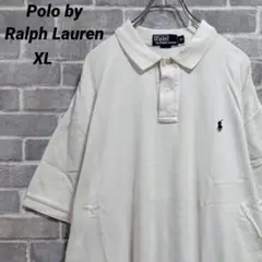 【ポロバイラルフローレン】半袖ポロシャツ ホワイト US古着⑩