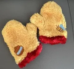 Disney プーさん　キッズ用 ハチと蜂蜜デザインの手袋