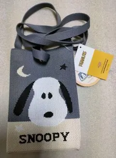 スヌーピー　SNOOPY　ニットショルダーバッグ　タグ付き新品未使用