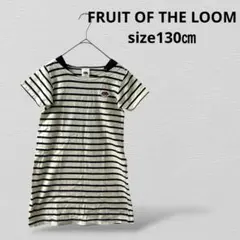 FRUIT OF THE LOOMフルーツオブザルーム ボーダー 半袖ワンピースのサムネイル