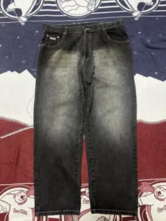 90s joker brand バギーデニム　ブラックデニム　ビッグサイズ