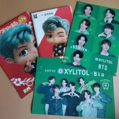 キシリトールガム BTS クリアファイル&紅茶花伝 BTSクリアファイル&ノート