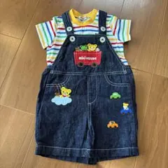 ミキハウス　2点セット　オーバーオール　トップス