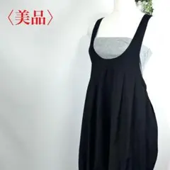 ❤️美品❤️黒 ワンピース フリル レース スカート サロペット カジュアル