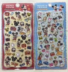 【正規品】カミオジャパン ディズニー プチドロップステッカー 2種セット