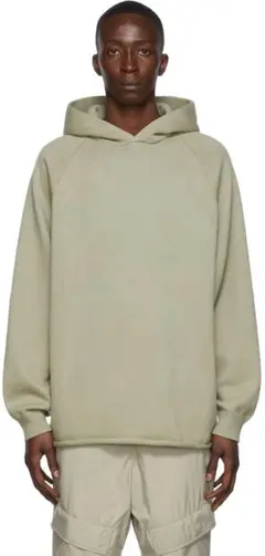 FEAR OF GOD ESSENTIALS グリーン ニットフーディ
