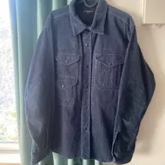 Engineered Garments 半袖フーディ ボーダー ネイビー - メルカリ